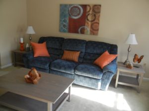 home staging living room lamp