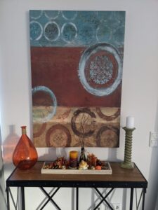 Fall table entryway