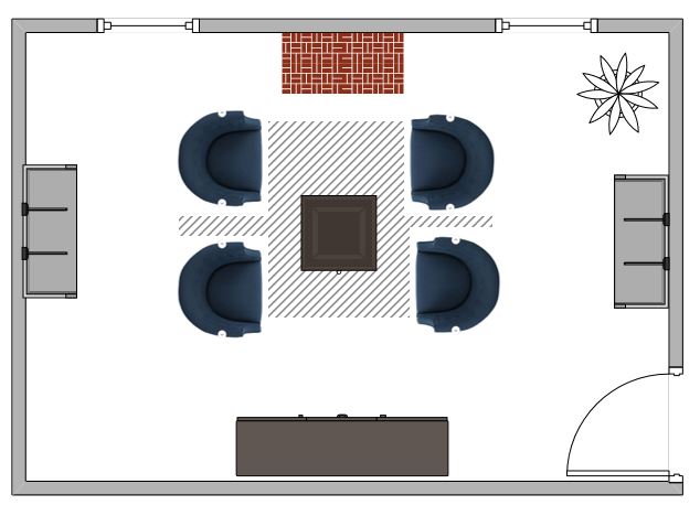 Living Room Layout Diagrams