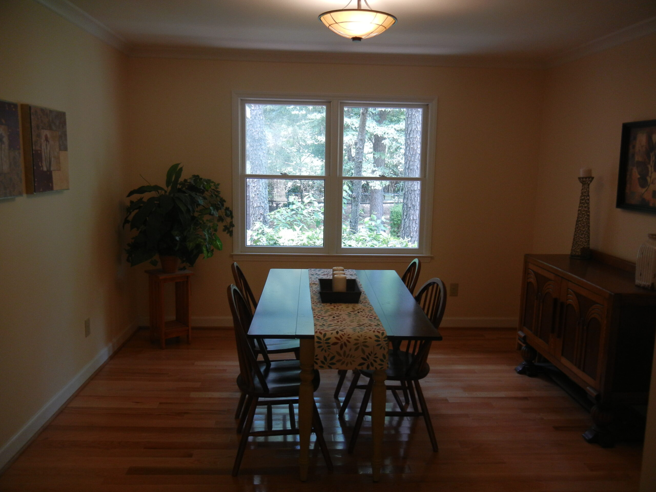 dining room before and after home staging