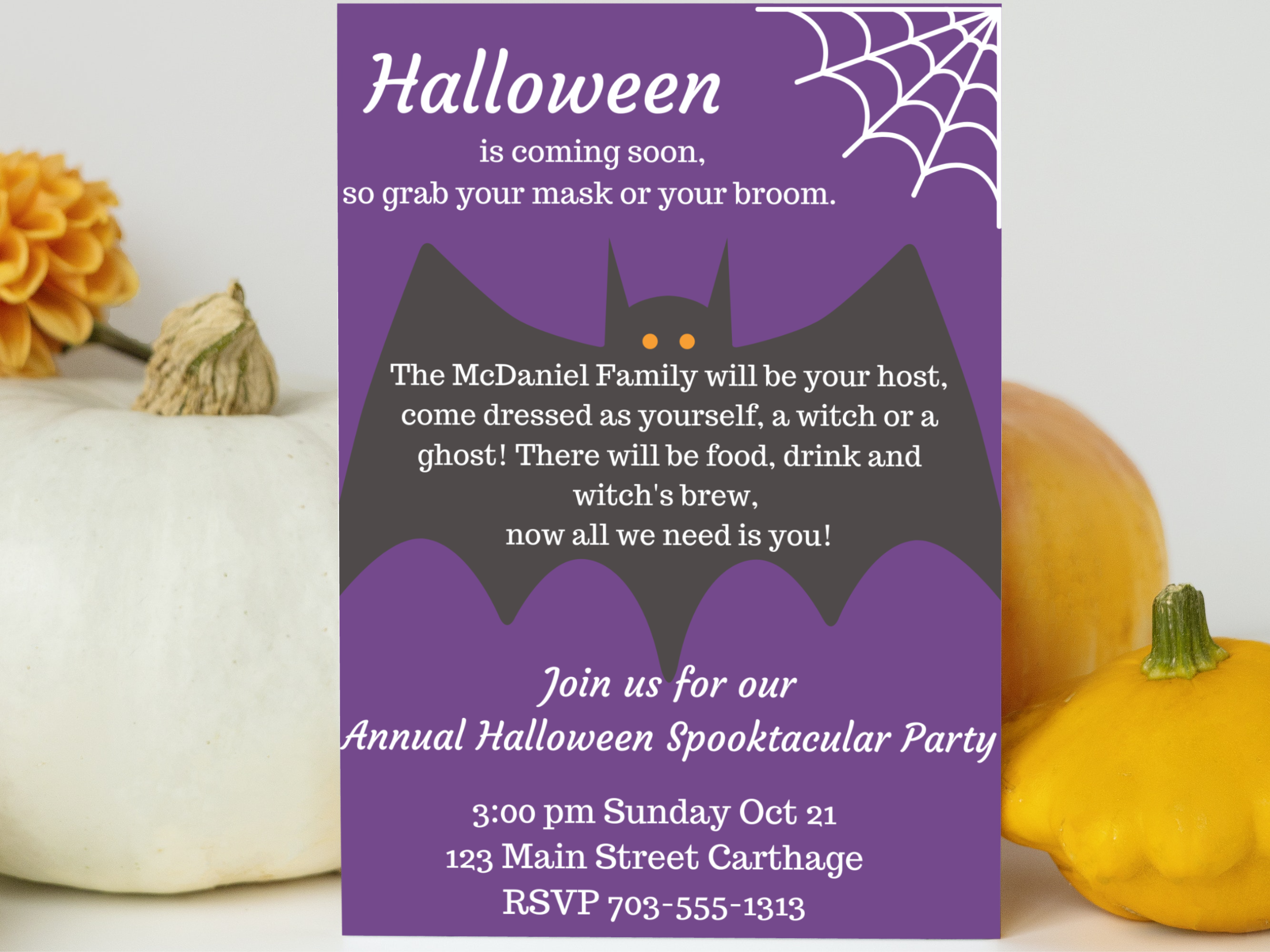 Halloween invitation