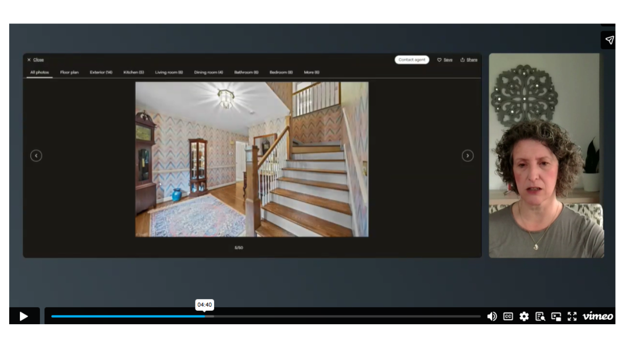video of Kasia McDaniel giving staging tips for foyer